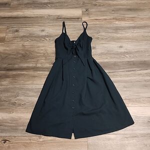 NWOT, Tie Front Button Midi Dress, Size S